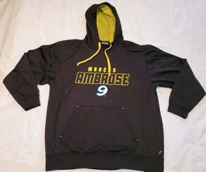 Chase Authentics Marcos Ambrose NASCAR Racing Black Hoodie Sweatshirt Mens Large - Picture 1 of 7
