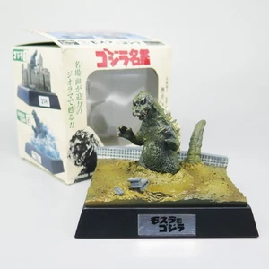 GODZILLA Bandai 2000 Mini Diorama Giapponese con Scatola 9cm x 8cm - Foto 1 di 10
