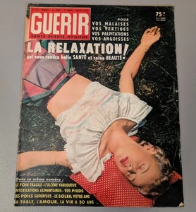 Guerir / Heal französische Zeitschrift 1955 - 1950er SELTEN Vintage Gesundheit Schönheit ausländische Anzeigen - Bild 1 von 22