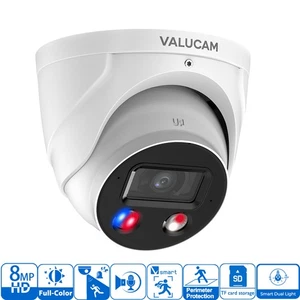 Valucam 8MP Active Alert Sound Light Active Alarm AI 4K IP Camera 2 way Audio - Picture 1 of 10