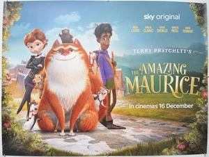THE AMAZING MAURICE (2022) Original Cinema Quad Movie Poster - Hugh Laurie - Picture 1 of 5