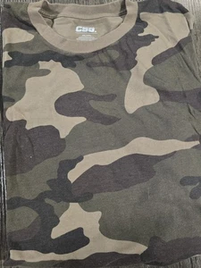 Camiseta CSG 2XL 2TG Camuflada Manga Corta 60% Algodón Cuello Redondo Para Hombre - Imagen 1 de 4