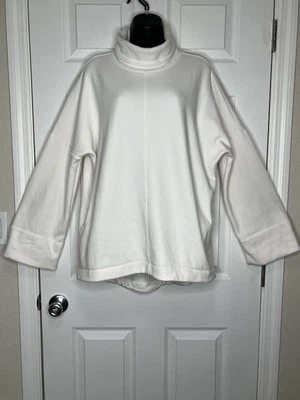 Athleta 卫衣上衣女式 M 码圆领羊毛长袖套衫大码 — 第 1/4 张图片