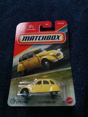 2025 Matchbox 1970 Citroen 2CV 115/125 Yellow - Image 1 of 4
