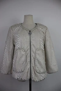 ELISA CAVALETTI GIUBBINO DONNA TG 46 / L JACKET WOMAN ITALY VINTAGE PELLICCIA - Imagen 1 de 11