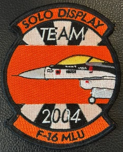 Solo Display Team 2004 RNLAF Royal Netherlands Air Force F-16 MLU FALCON Patch - Bild 1 von 3
