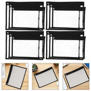  12 Stück Transparent PVC Reißverschluss Etui Wasserdicht Federtasche Klar Dokument - Bild 1 von 16