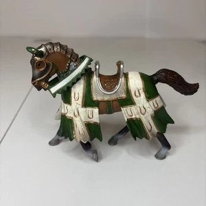 Schleich Pferdewelt der Ritter Stier grün weiß nur Pferd - Bild 1 von 5