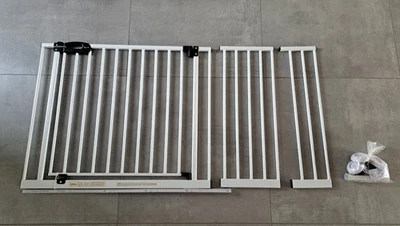 Bomi Treppenschutzgitter Höhe 103-113 Cm + 20cm +30cm Schutzgitter - Bild 1 von 4