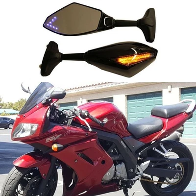 Espejos retrovisores LED de giro para motocicleta Suzuki SV650S SV1000S GSXR 600 750 1000 Foto 1 de 4