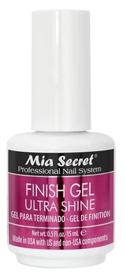 Mia Secret Gel Acabado UV 15 ml - Gel Profesional Alto Brillo Capa Superior para Mejorar... Foto 1 de 4