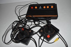 Atari Flashback H10607 Black Wired Console & Controllers Tested & Working(MHL99)