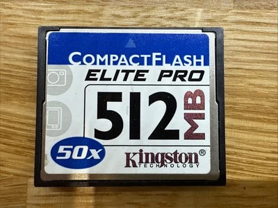 Kingston Technology Compact Flash Elite Pro 50x 512MB Camera Memory Card - Image 1 of 2