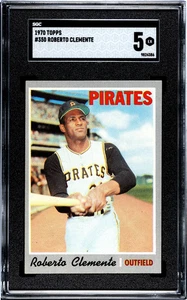 SGC 5 - 1970 Topps #350 Roberto Clemente Pittsburgh Pirates HOF - Foto 1 di 6