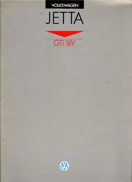 Volkswagen Jetta GTi 16 V 1987 pruebas en carretera folleto del mercado del Reino Unido cartera Foto 1 de 1