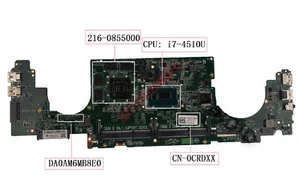 For Dell 15 7547 Motherboard with I7-4510U CPU DA0AM6MB8E0 CN-0CRDXX 0CRDXX Test - Picture 1 of 6
