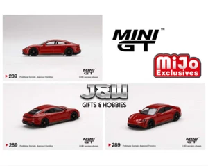 Mini GT Porsche Taycan Turbo S Carmine Red MGT00289 1/64 (Blister Packaging) - Picture 1 of 1