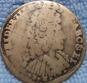 Coin Brandenburg-Prussia 2/3 Thaler Friedrich III 1691 Very Nice - Picture 1 of 6