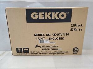 Gekko Gk-MTV1114 Single Flat Panel In-Wall Ceiling Mount Speaker White Sealed #6