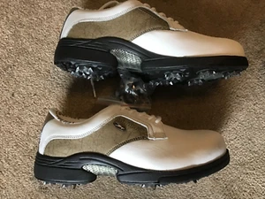 Neu mit Karton Crane White und Biege Golfschuhe Größe 5 - Bild 1 von 6