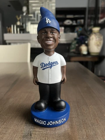 Magic Johnson Dodgers Gnome, Dodger Stadium Keepsake, LA Dodgers Gnome Figure Cover
