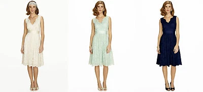 BHS Brautjungfernkleid Sofia neuwertig marineblau Größe 10 14 20 neu mit Etikett - Bild 1 von 4