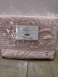 Pottery Barn Velvet Medallion standard Sham Rose Pink - Picture 1 of 2
