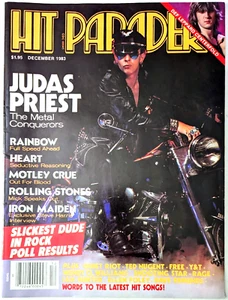Hit Parader Magazine December 1983 Priest, Rainbow, Heart, Motley Crue, Maiden - Picture 1 of 17