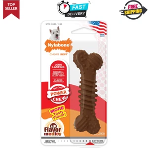 Power Chew Textured Bone Chew Toy, Dog Toys for Aggressive Chewers, Medley Flavr - Picture 1 of 9