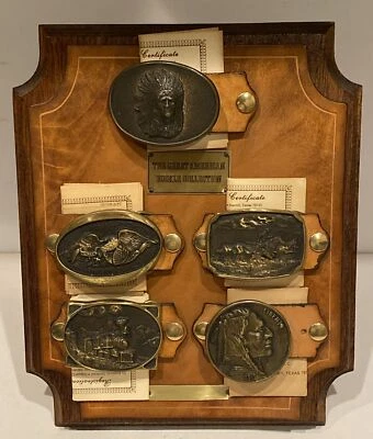 Heritage Mint Great American Buckle Collection Solid Brass Limited Ed 1976 COA’s - Image 1 of 4