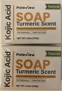 2-Natural Kojic Acid Soap-Turmeric Scent  3.5oz - Picture 1 of 1