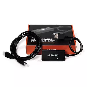 Pound HD Link Cable for Sega Dreamcast - HDMI Cable Converts Native VGA Signal f - Picture 1 of 12