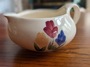 Vintage handbemalt Tulpe Milchkännchen 4,5" x 2" hoch; keine Stempel - Bild 1 von 7