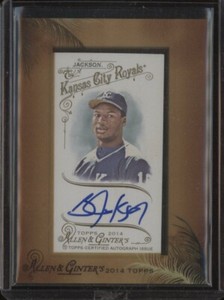 2014 Topps Allen & Ginter Mini Framed Bo Jackson Kansas City Royals AUTO