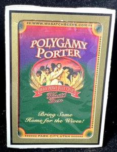 Mazo de cartas Gemaco Polygamy Porter Wasatch Beer PARQUE CITY UTAH - Imagen 1 de 6