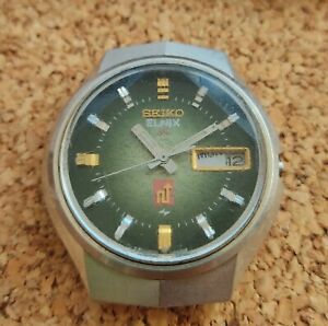 Vintage Seiko Elnix 0703-6010 Green Dial Electronic Balance Watch To Repair