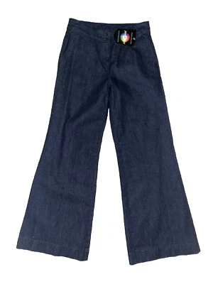 Pantalones de mezclilla Newport News Jeanology para mujer 6 pierna súper ancha hip hop patinador rave Y2K NUEVO Foto 1 de 4