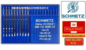 SCHMETZ PFX134LR 135X8 RTW 134LR NM:160GR:23 INDUSTRIENÄHMASCHINENNADELN - Bild 1 von 7