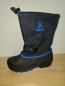 Kamik Mädchen Gr. 3 wasserdichte Winterstiefel isoliert dunkelblau - Bild 1 von 4