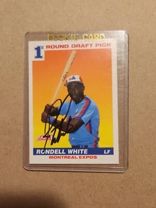 RONDELL WHITE SIGNATURE ROOKIE AUTOGRAPH AUTO RC EXPOS 1991 - Bild 1 von 3