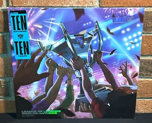 LEAGUE OF LEGENDS WORLDS ANTHEMS - Soundtrack, Ltd BLUE COLOR VINYL LP Sealed! - Picture 1 of 10