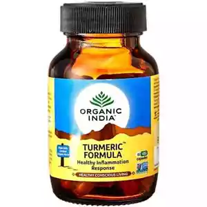 Organic India Cúrcuma Fórmula Vegetal Cápsula 60 cápsulas vegetales, sistema ... - Imagen 1 de 7