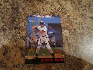 1994 SIGNATURE ROOKIES BASEBALL # 1 RUSS DAVIS AUTOGRAPHED CARD
