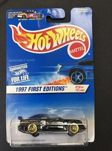 1997 Hot Wheels Mercedes C-Class Black First Editions #10 of 12 New & Unopened - Picture 1 of 3