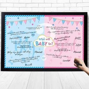 Baby Gender Reveal Decorations Gender Reveal Games For Guests Boy Or Girl Guest - Picture 1 of 7