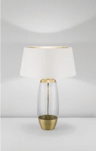 Chelsom Lighting - Stockholm Modern Glass Table Lamp Brand New & Unused - Picture 1 of 7