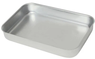 Aluminium Baking Tray Heavy Duty Oven Roasting Dish Catering 368x 267x 70mm deep