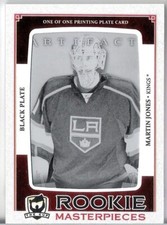 2013-14 UD The Cup Printing Plates Artifacts Black Martin Jones #1/1
