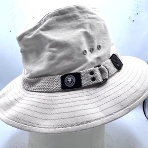 Rare Discontinued Universal Studios Cream Fedora Hat w/ Cloth belt around Crown - Picture 1 of 5