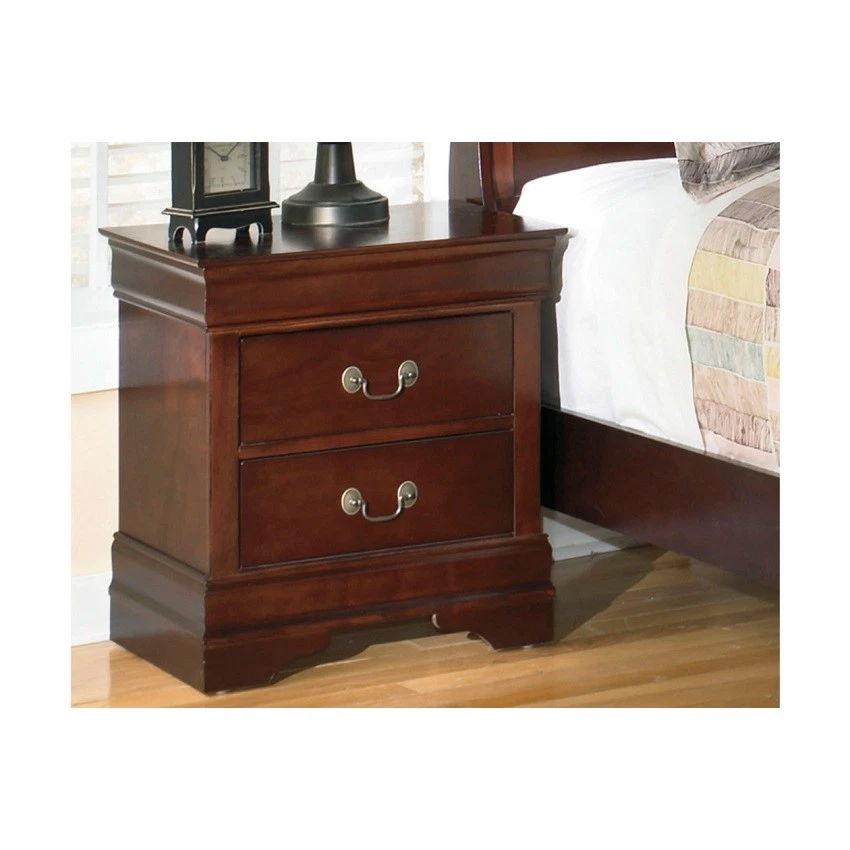Signature Design by Ashley Furniture Alisdair 2-drawer Nightstand in Warm Dark Brown